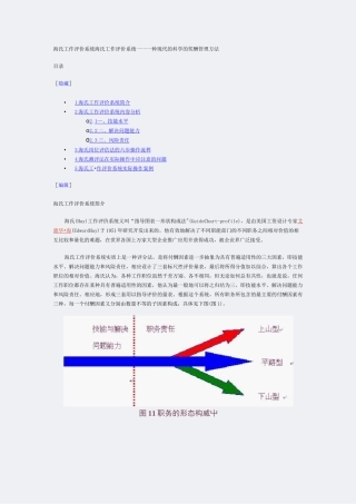 薪酬-薪酬制度-海氏工作评价系统