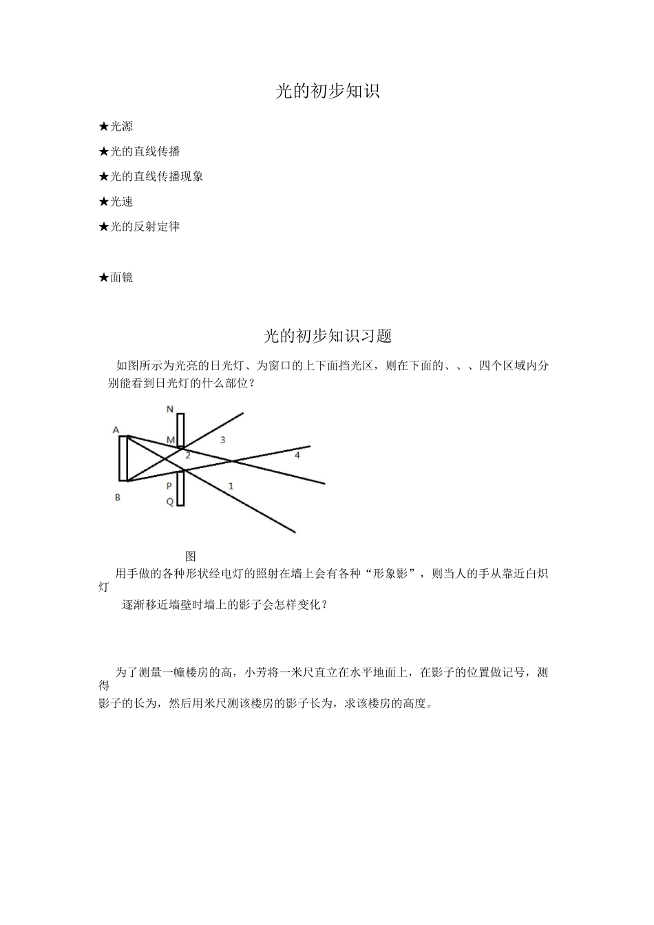 光的初步知识1_第1页