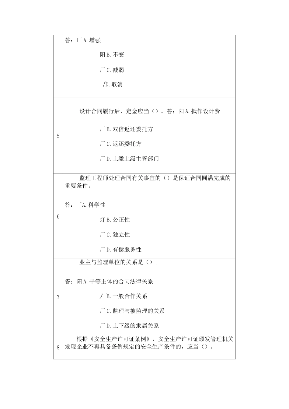 常州市建设工程专业理论与技术水平测试(含答案)1_第2页