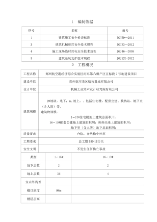 夜间施工方案整理