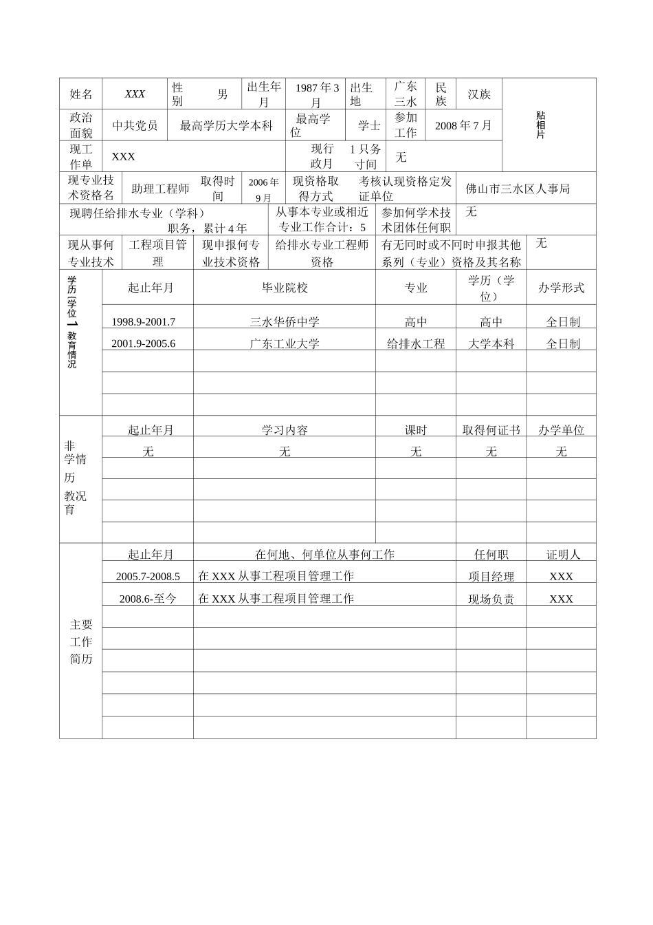 工程师职称评审-范例-填写实例_第2页