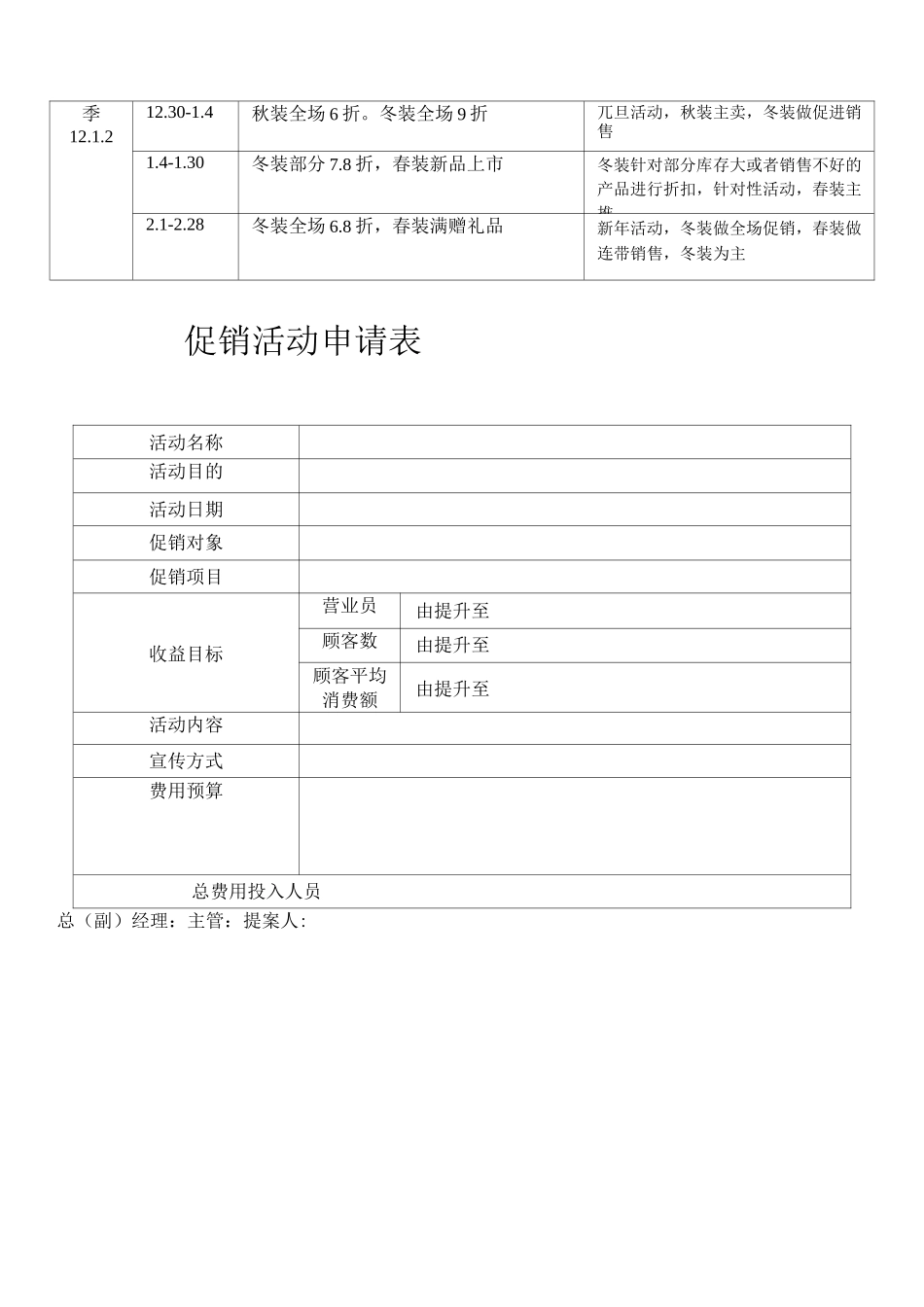 促销活动计划表_第2页