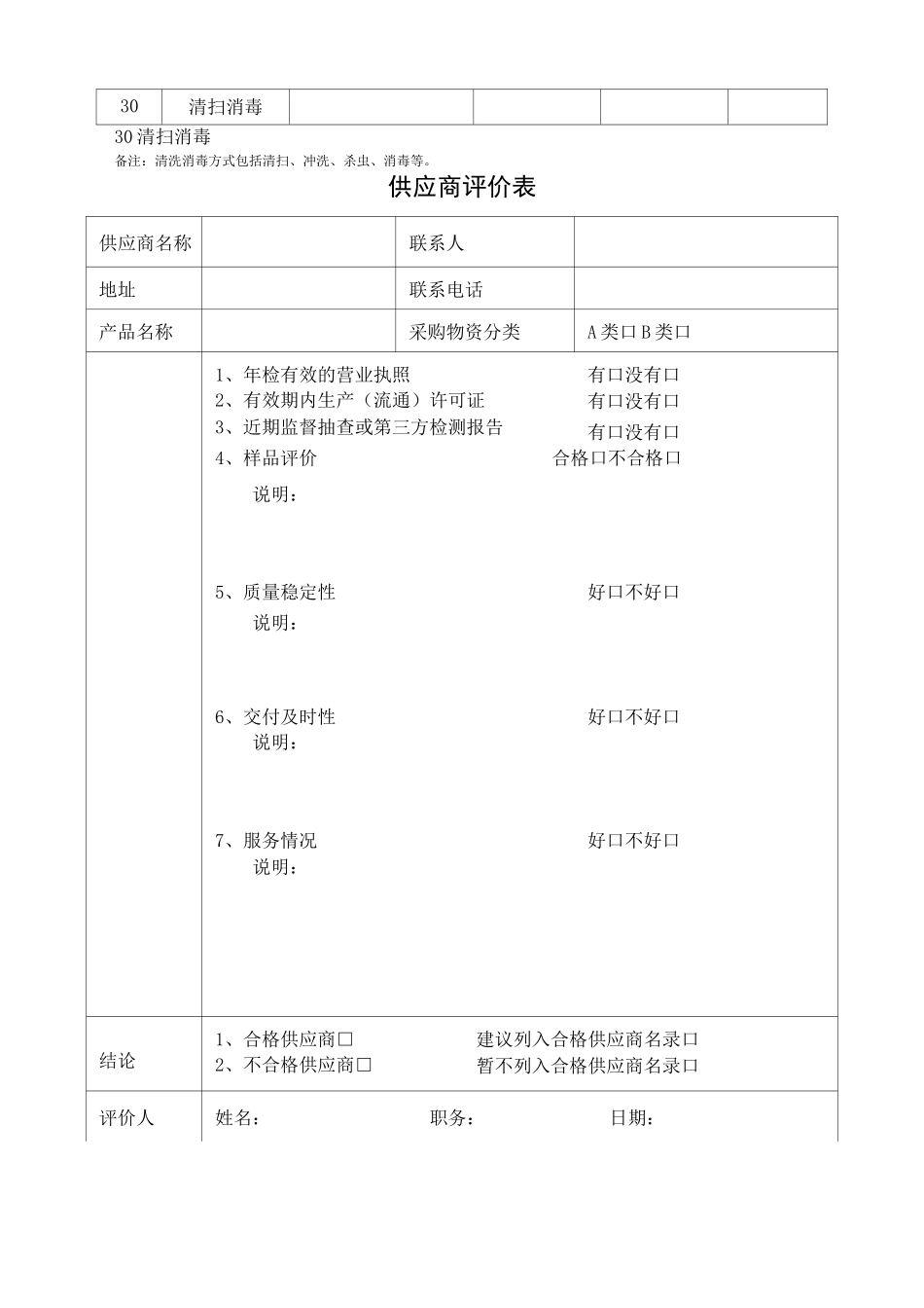 场所清洁消毒记录表模板_第2页