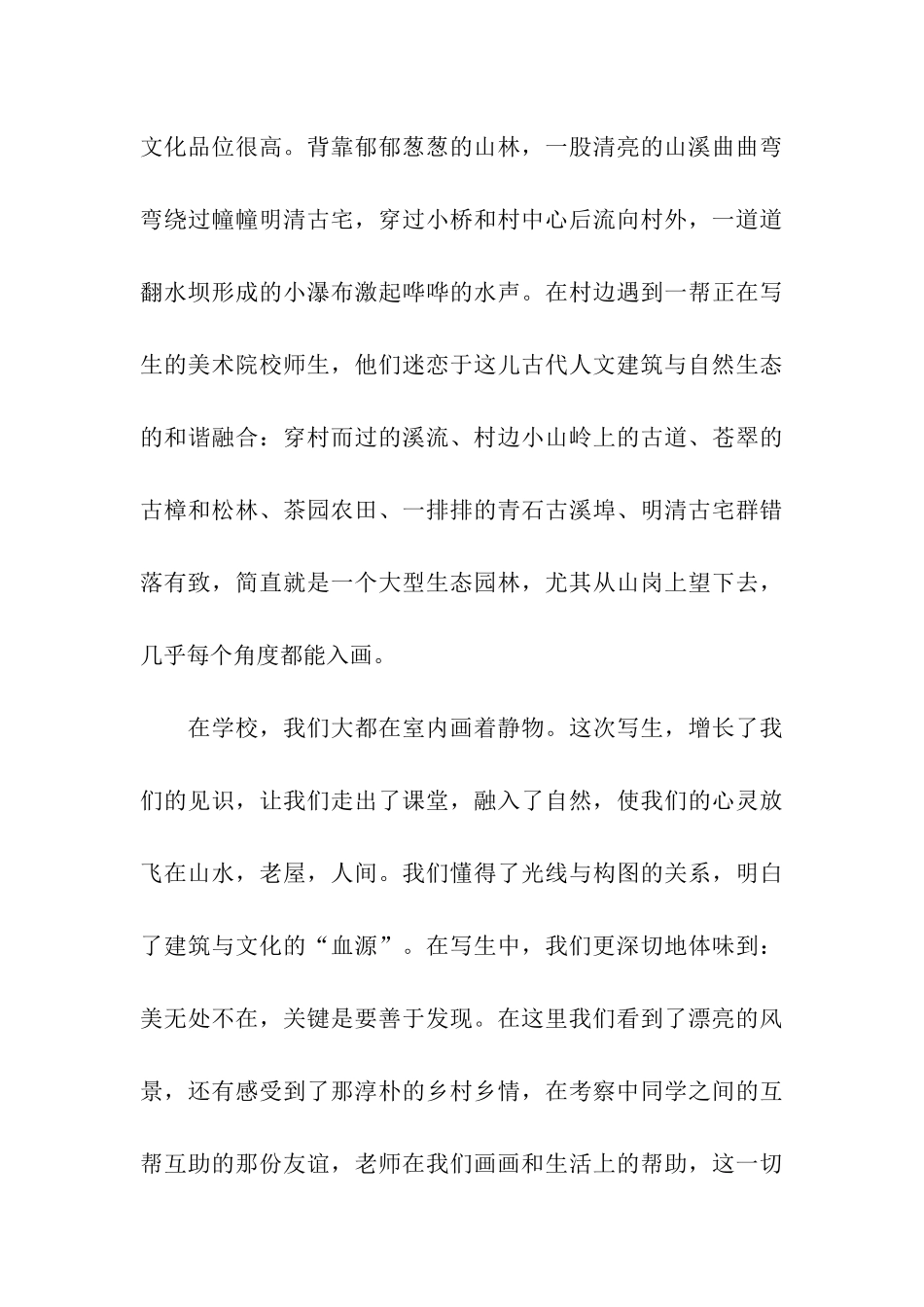 艺术专业考察实习报告_第3页