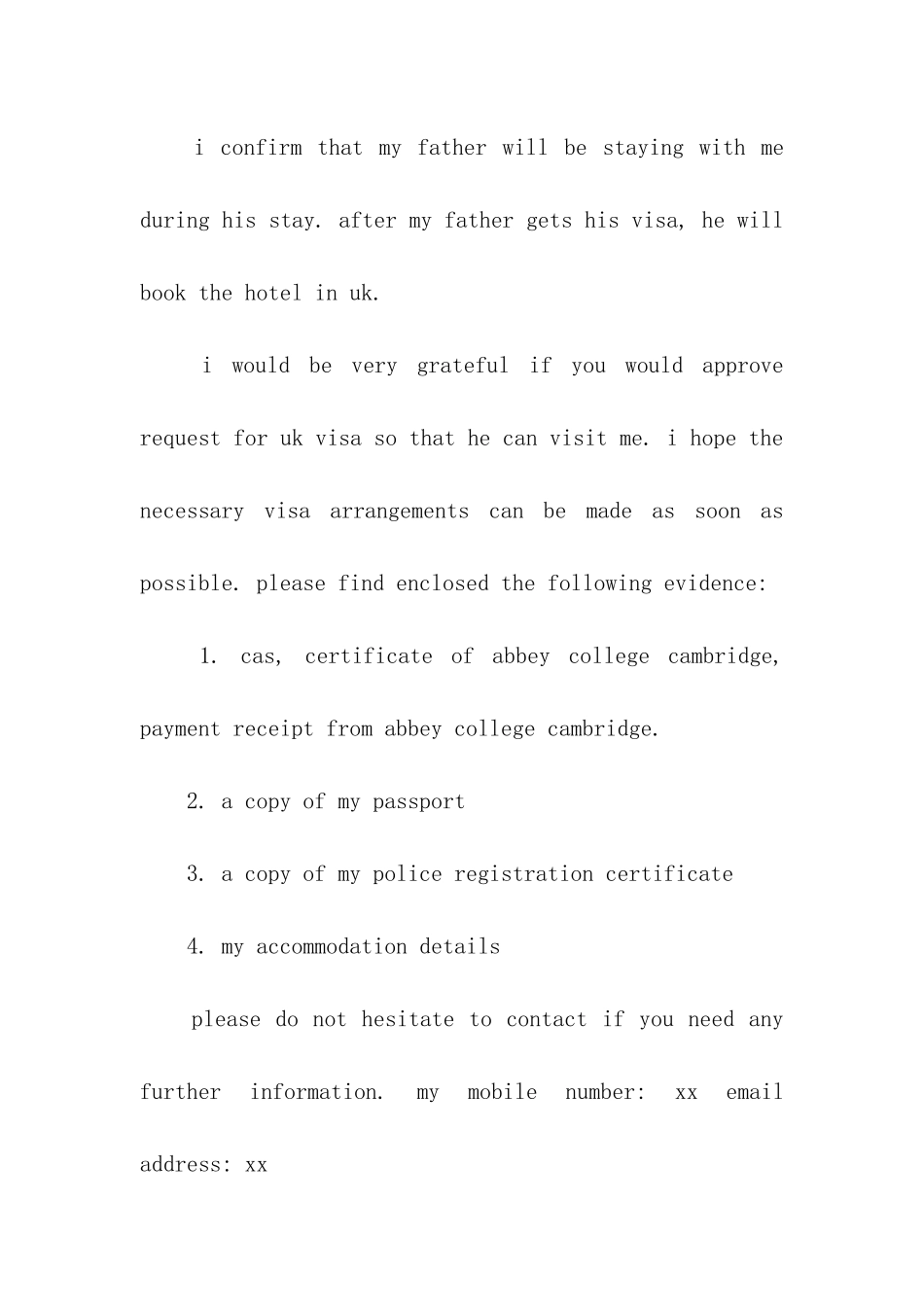 英国探亲签证邀请函模板_第2页