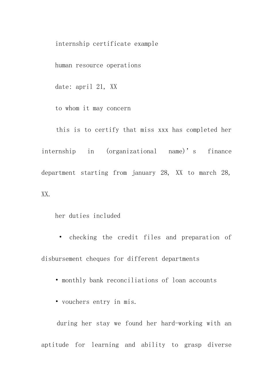 英文实习工作证明模板_第2页