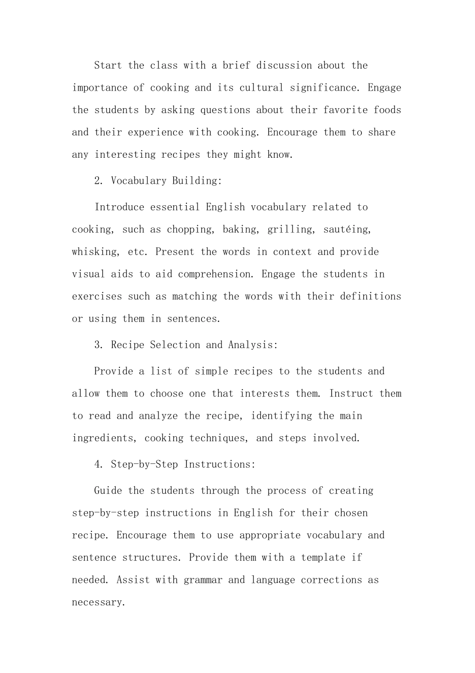 英文菜谱教学设计_第2页
