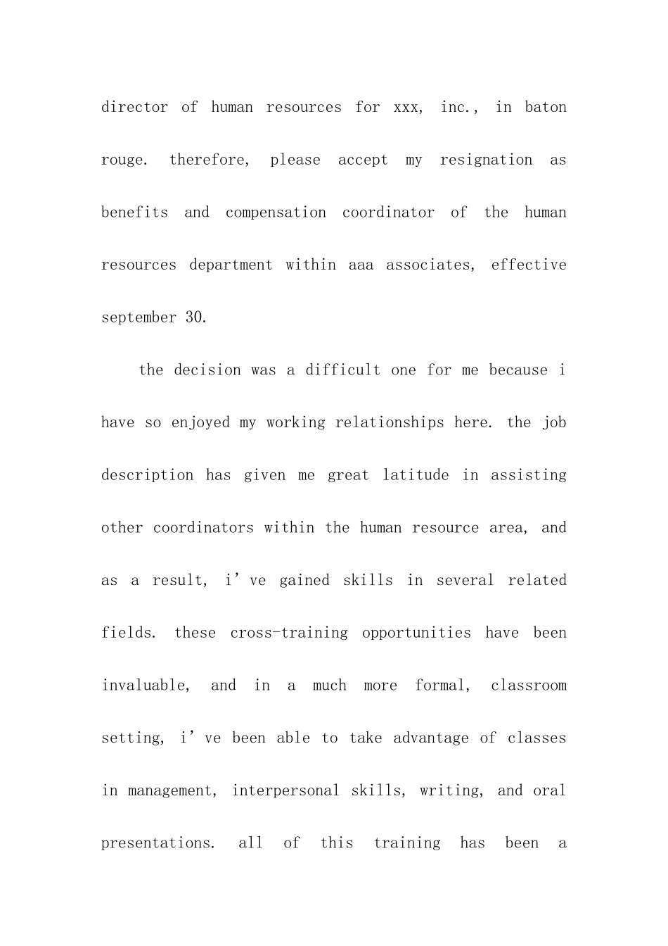 英文辞职信范文5篇_第2页