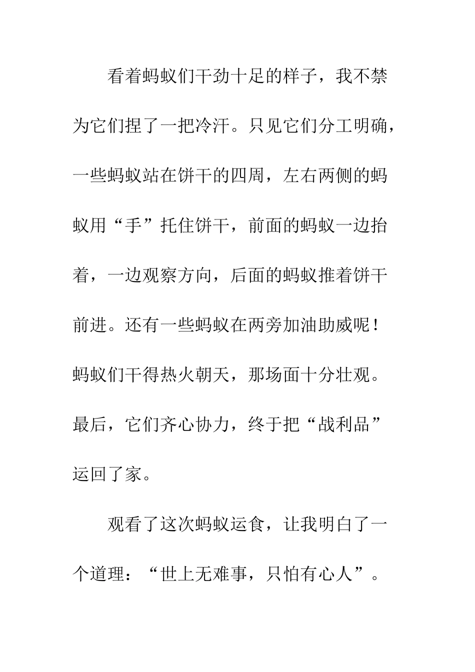 蚂蚁运食的作文_第2页