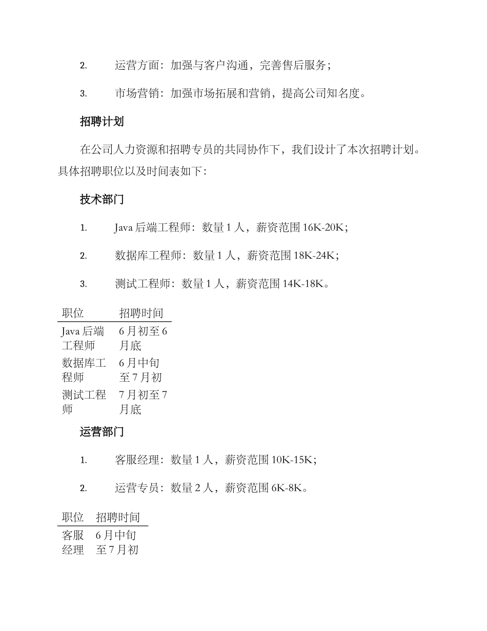 融资招聘计划方案_第2页