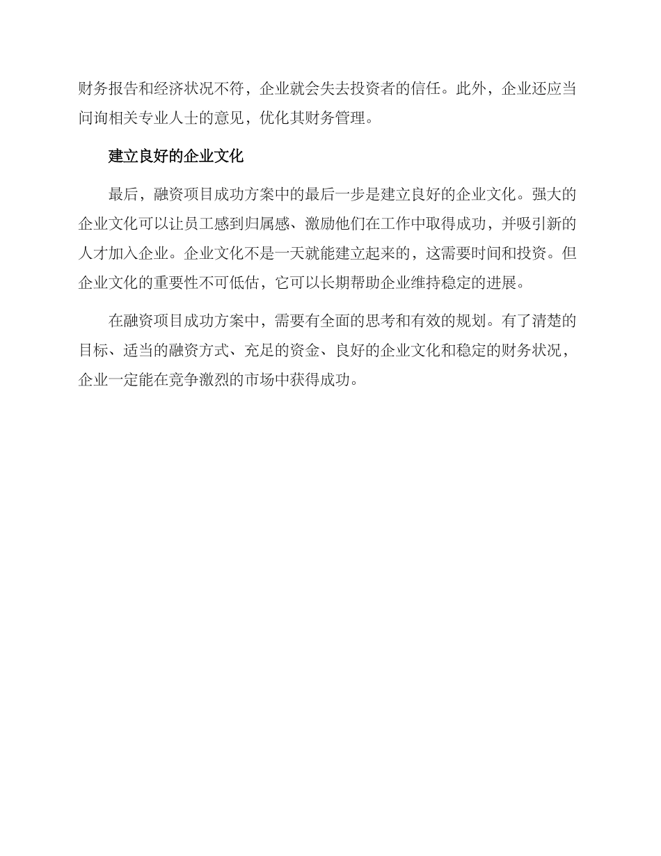 融资项目成功方案_第3页