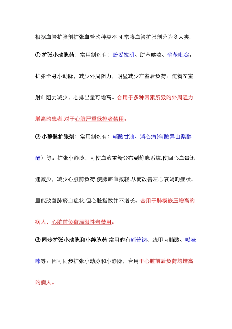 血管扩张剂分类_第1页