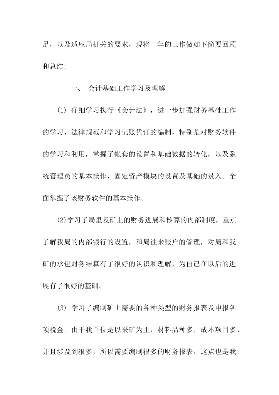 见习会计试用期工作总结_第2页