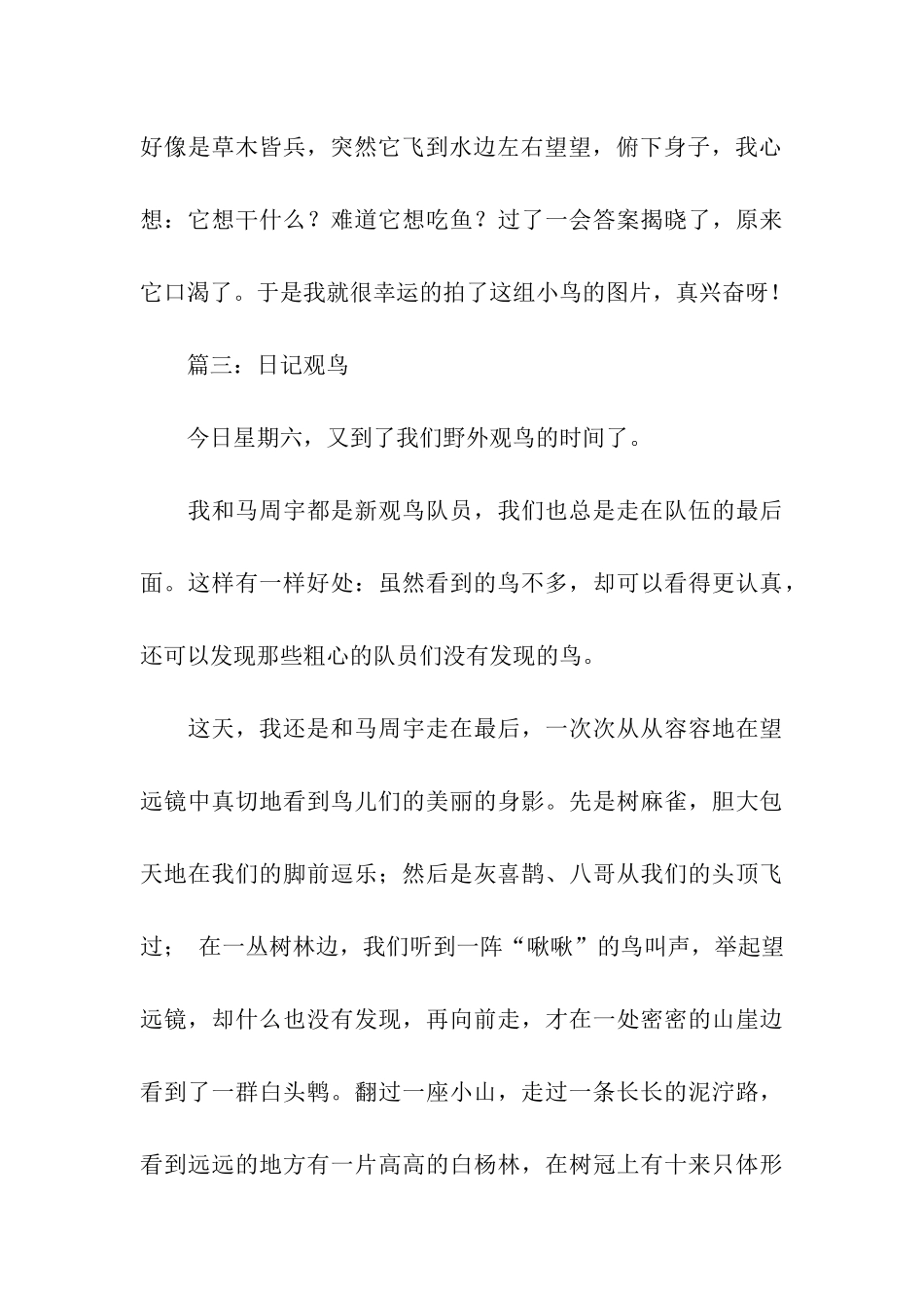 观鸟日记3篇-日记_第3页