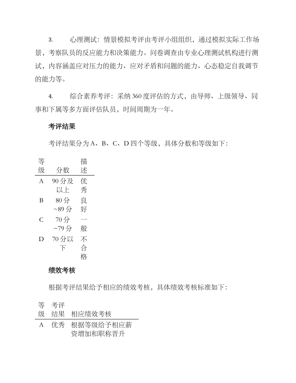 警卫大队考评方案_第2页