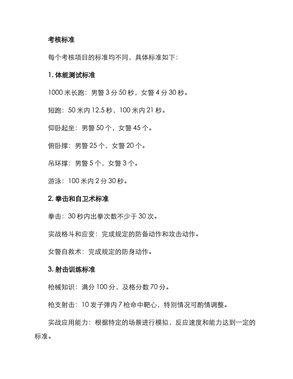 警察培训考核方案_第3页