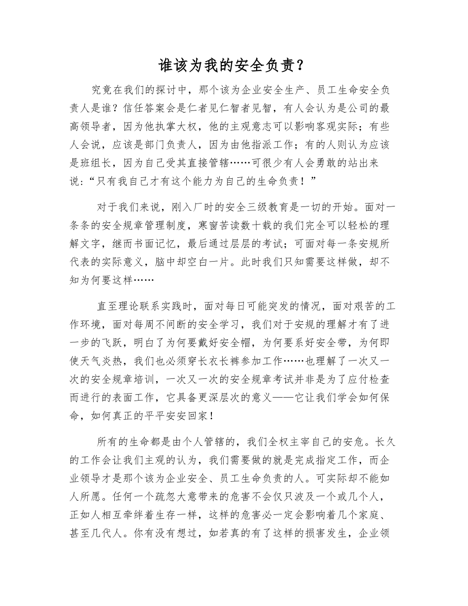 谁该为我的安全负责？_第1页