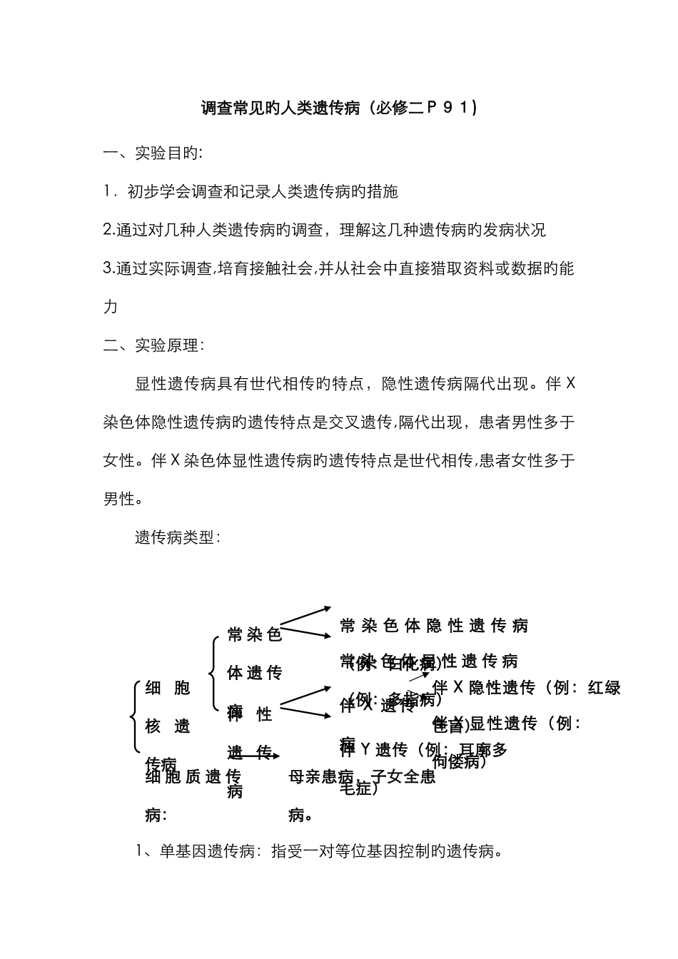 调查常见的人类遗传病_第1页