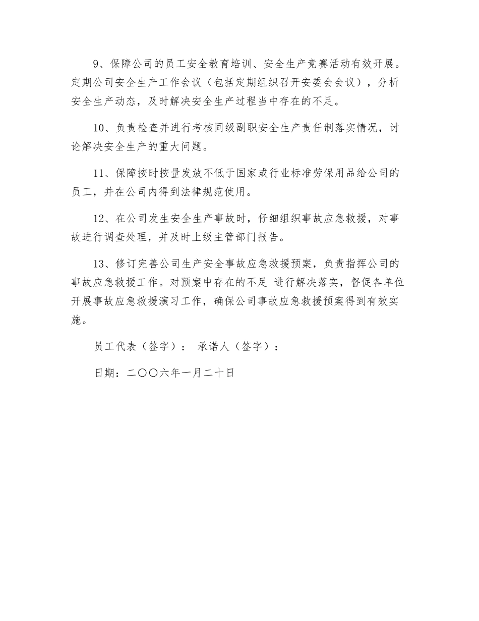 负责人安全承诺书_第2页