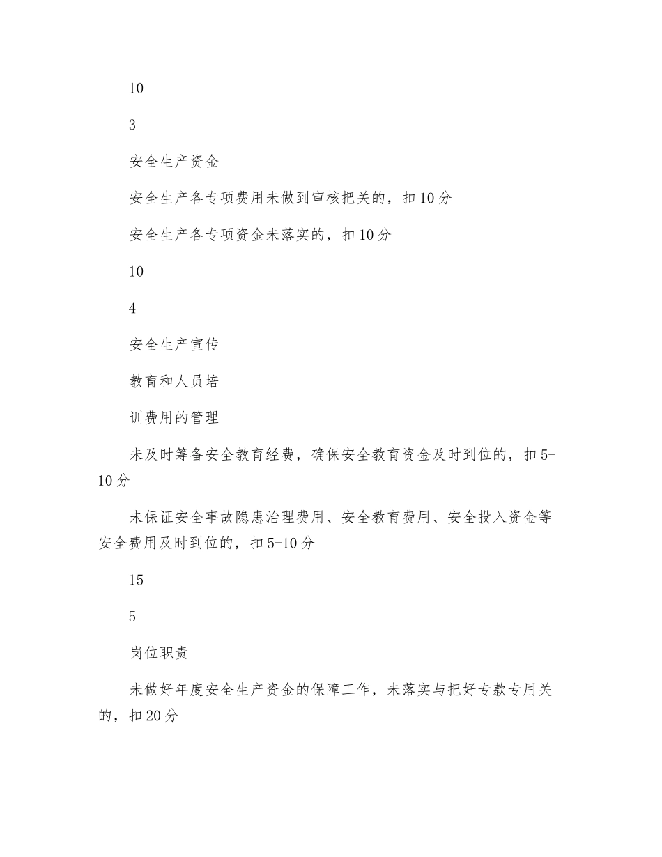 财务处负责人安全生产责任及目标考核记录表_第2页