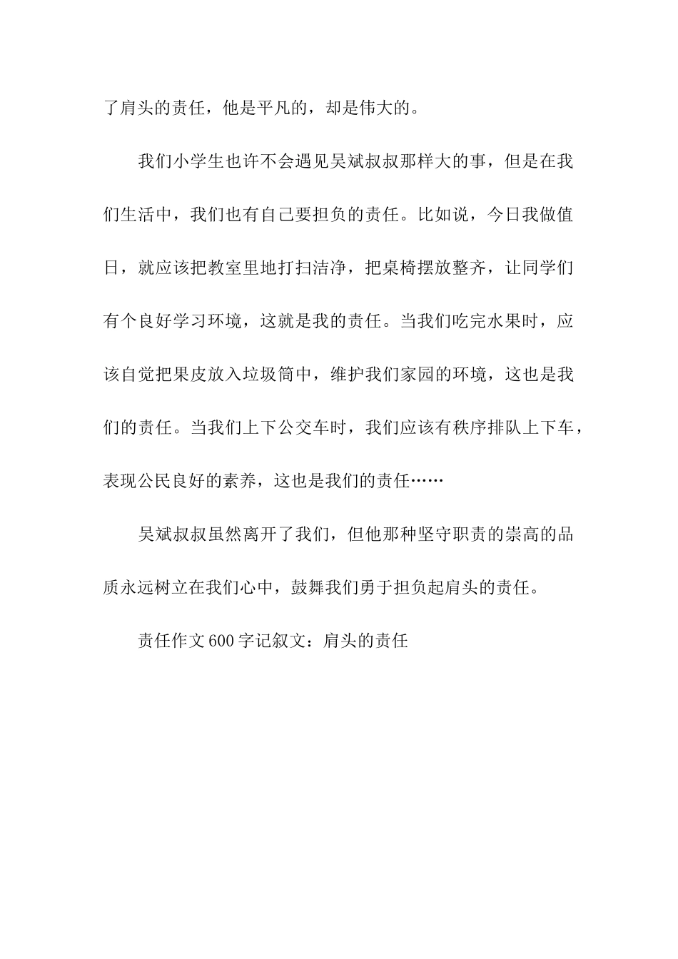 责任作文600字记叙文肩头的责任_第2页