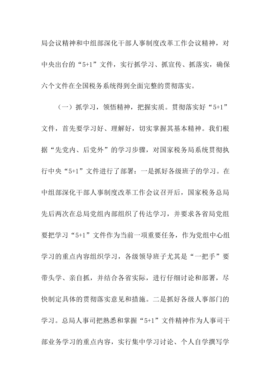 贯彻落实中央“5+1”文件情况汇报_第2页