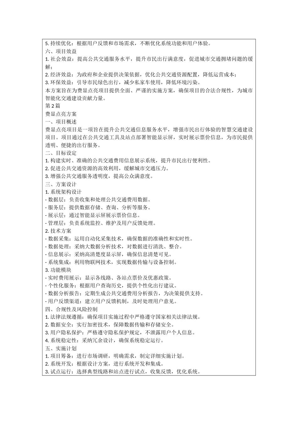 费显点亮方案_第2页