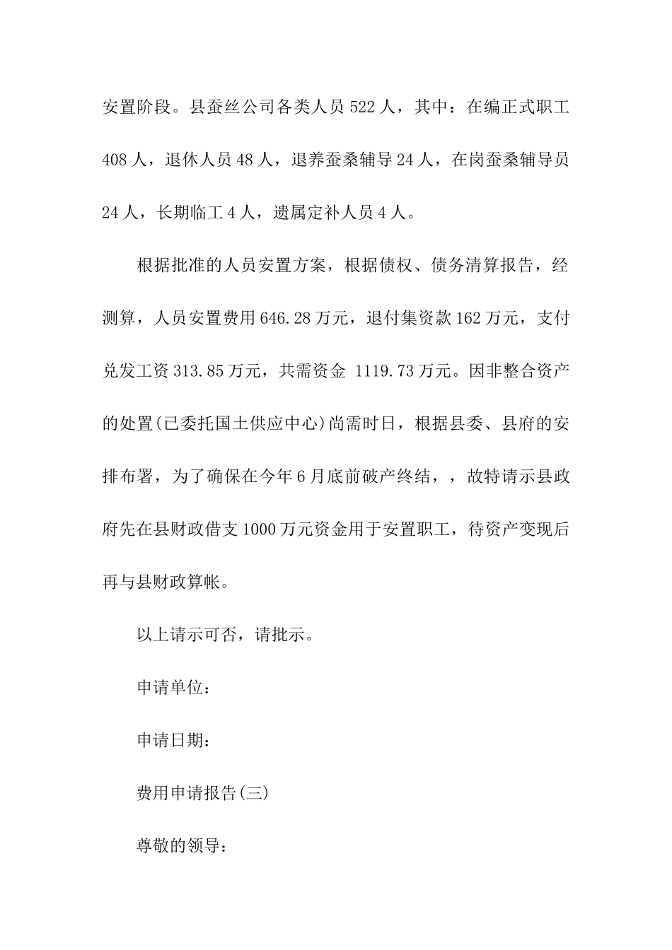 费用申请报告怎么写_第3页