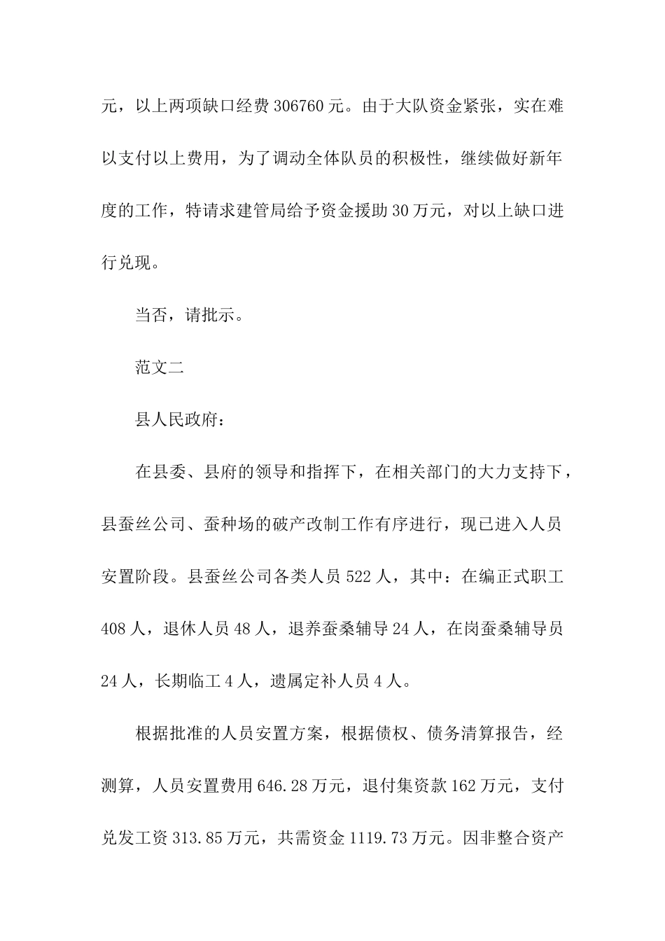 资金申请报告范文2025_第2页