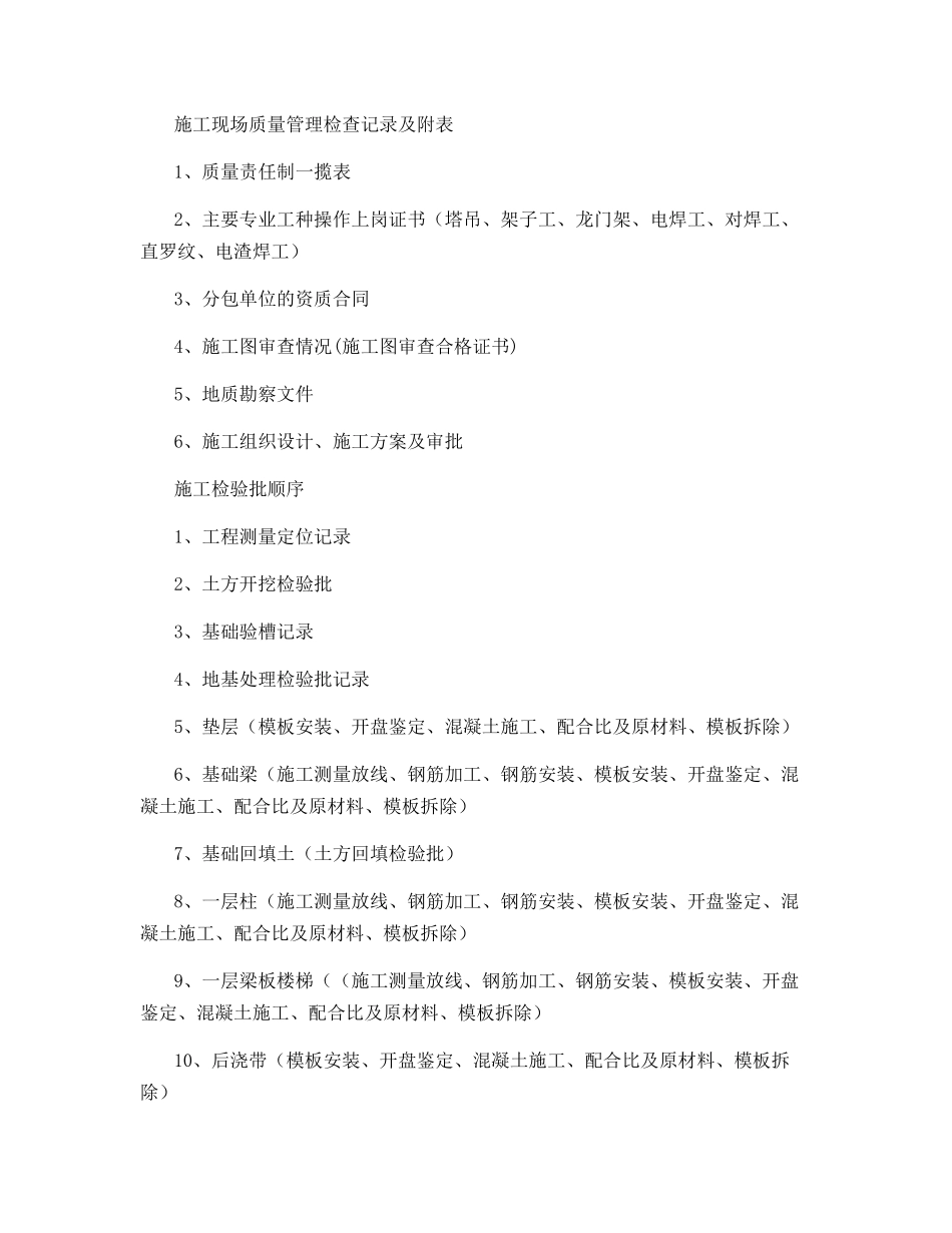 超全面施工单位报验资料-收藏!!!_第2页