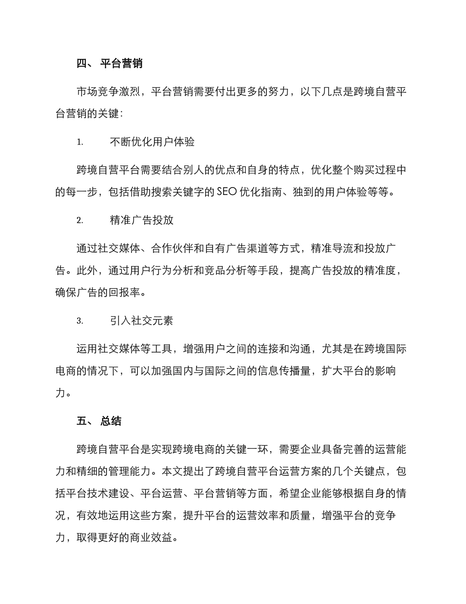 跨境自营平台运营方案_第3页