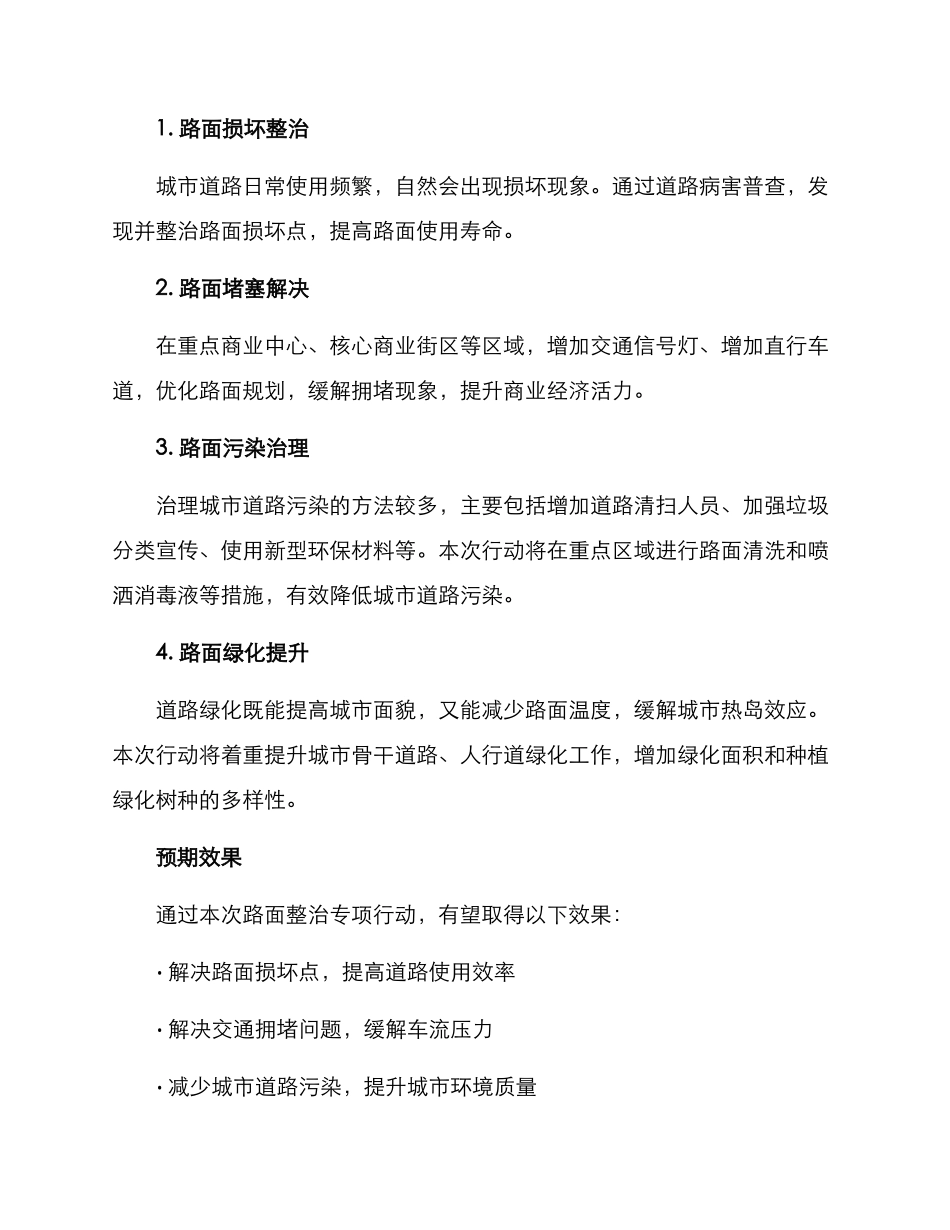 路面整治专项行动方案_第2页