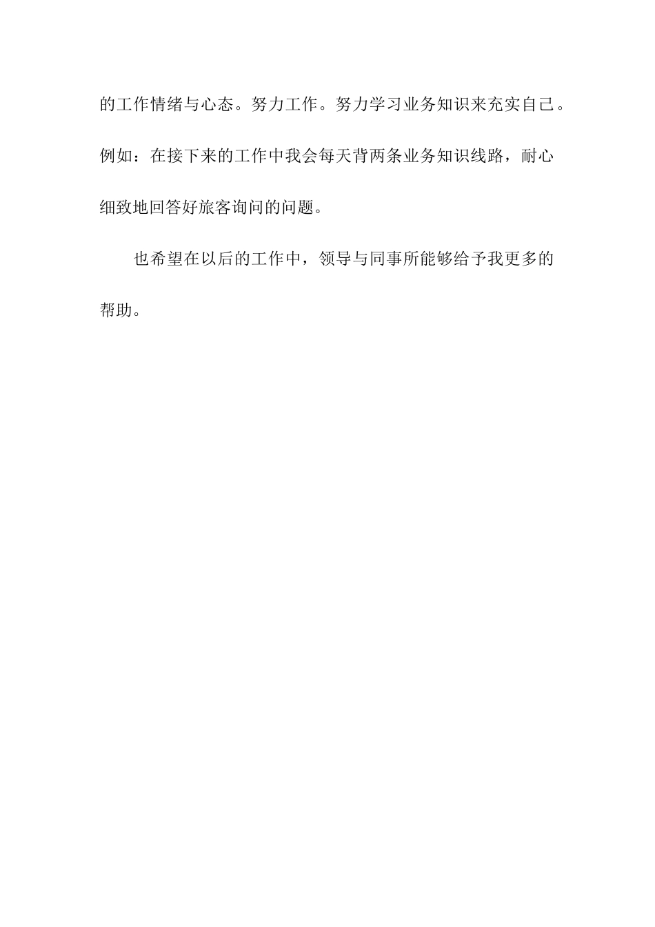 车站客服半年工作总结_第2页