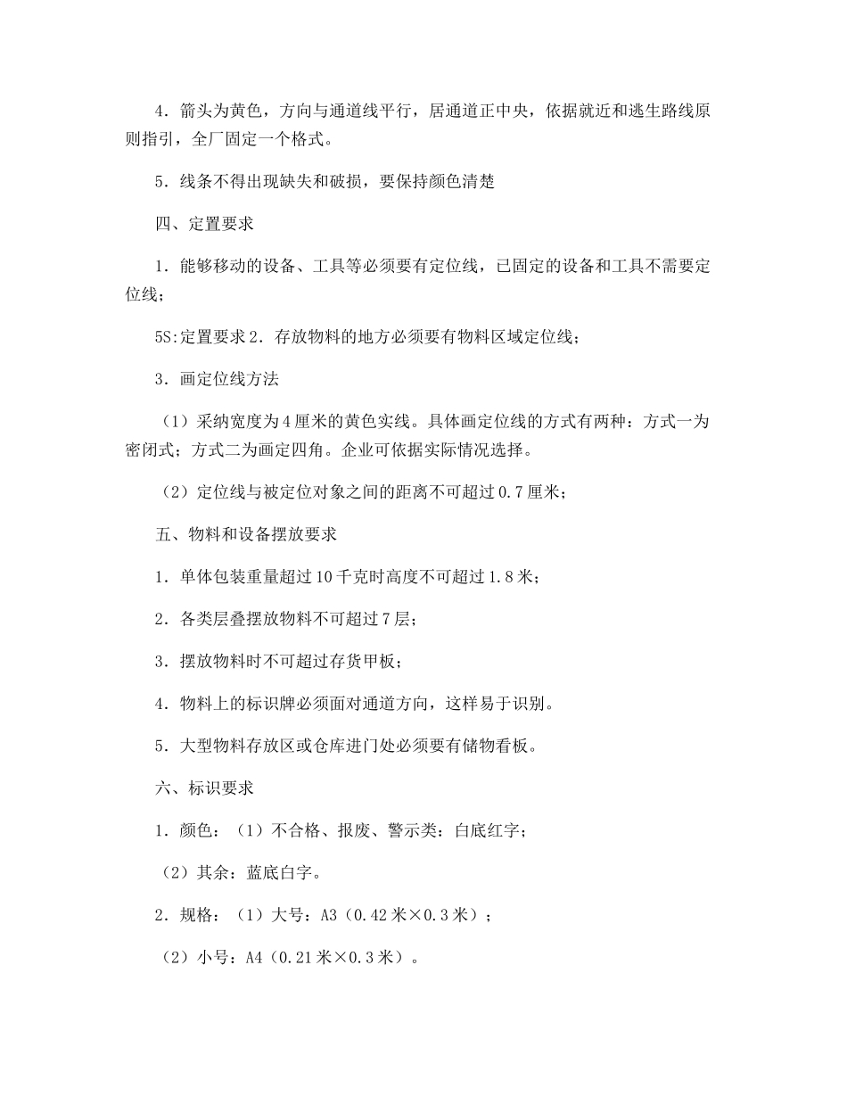 车间5S管理和执行标准_第2页