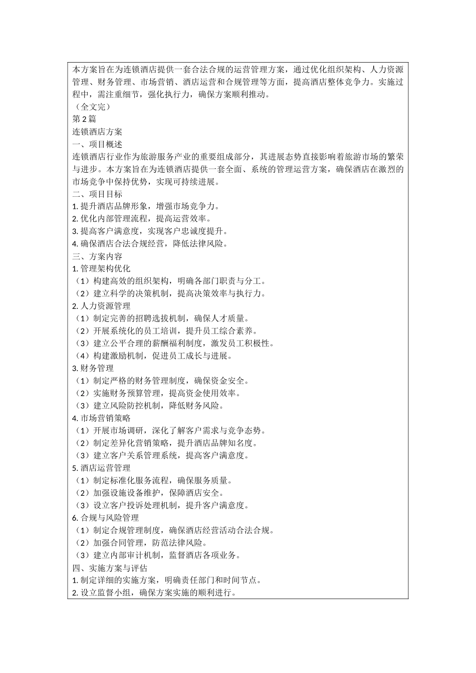 连锁酒店方案_第2页