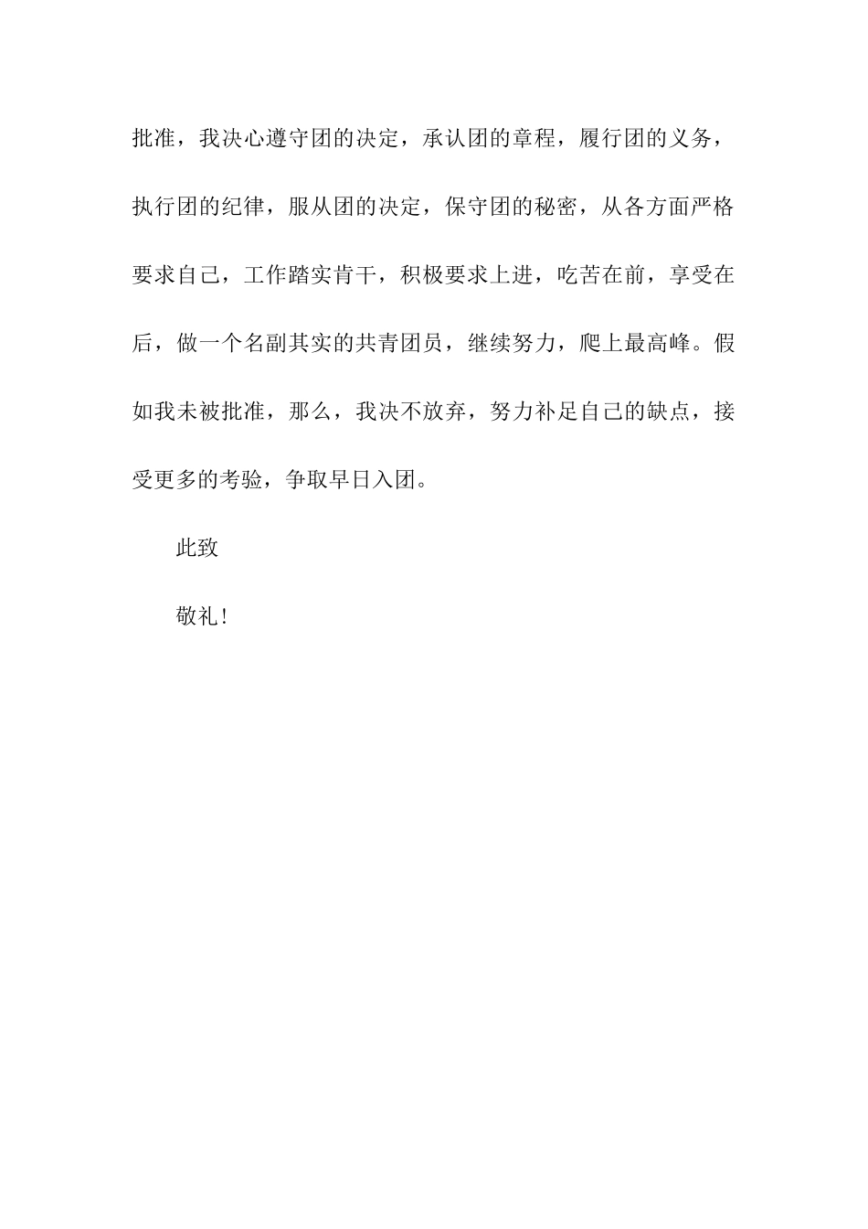通用入团申请书范文精选_第3页