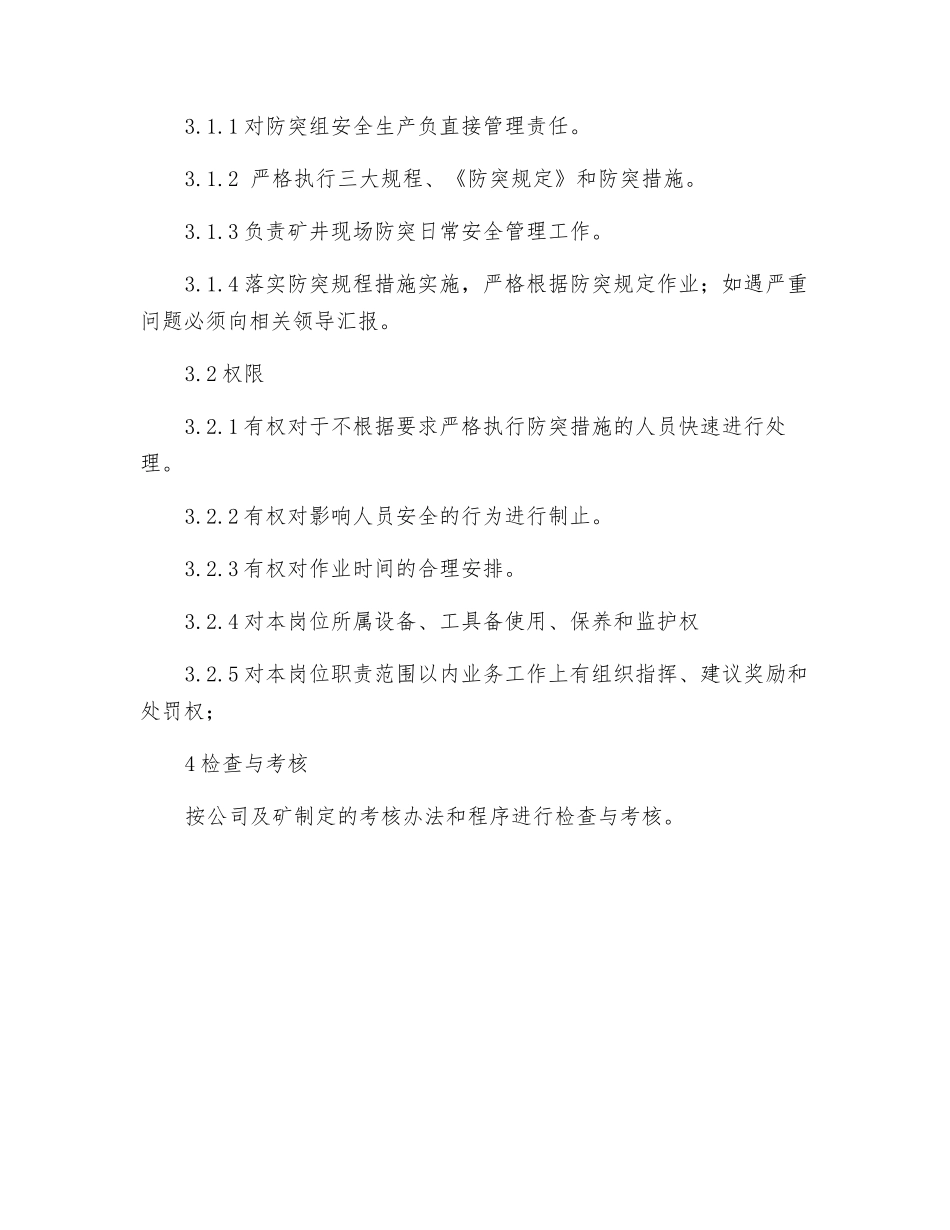 通防办防突组组长工作标准_第2页