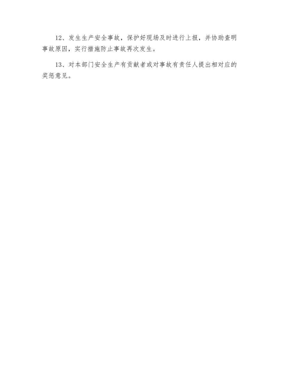部门经理安全生产责任制_第2页