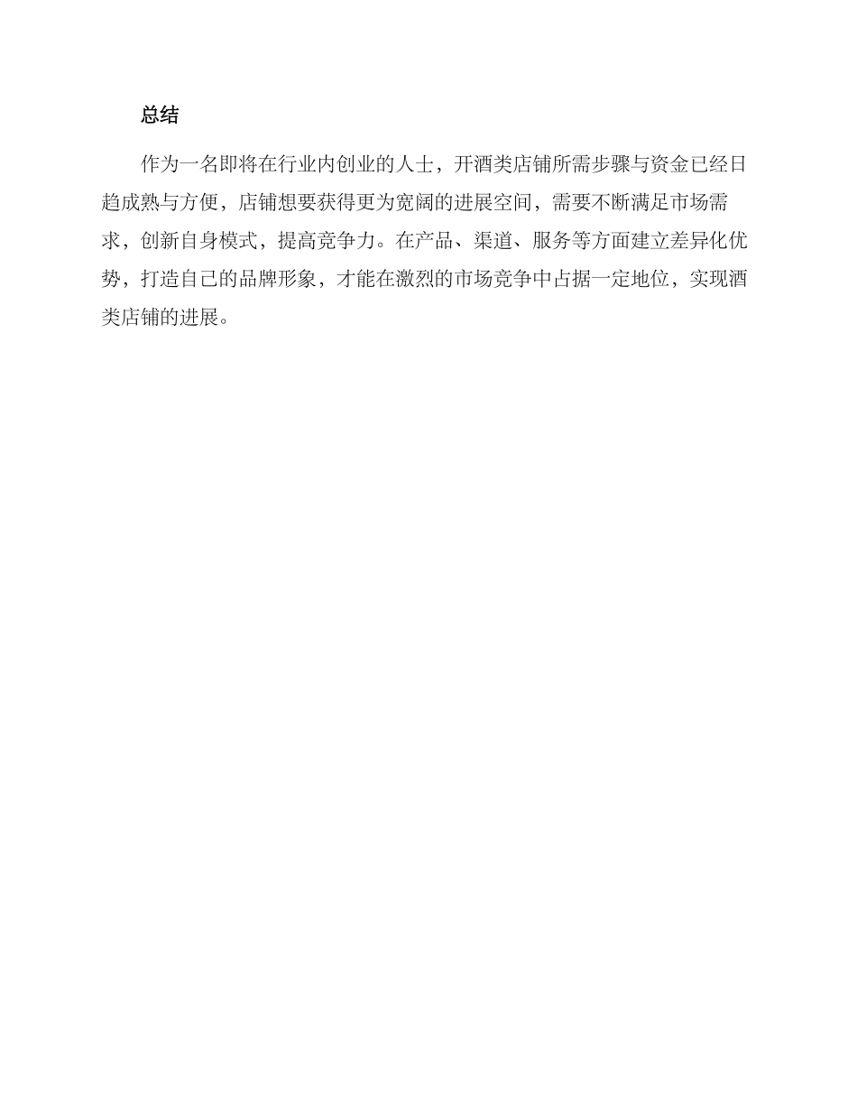 酒类店铺发展方案_第3页