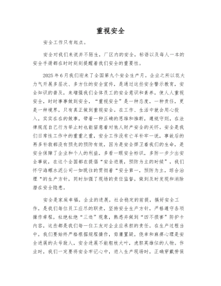 重视安全-精品文档