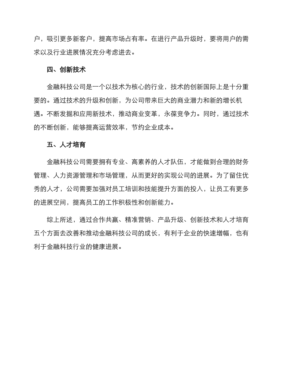 金融科技公司增幅方案_第2页