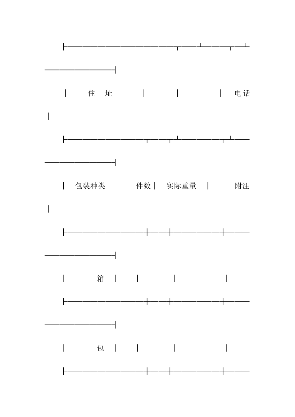 铁路行李托运单_第3页