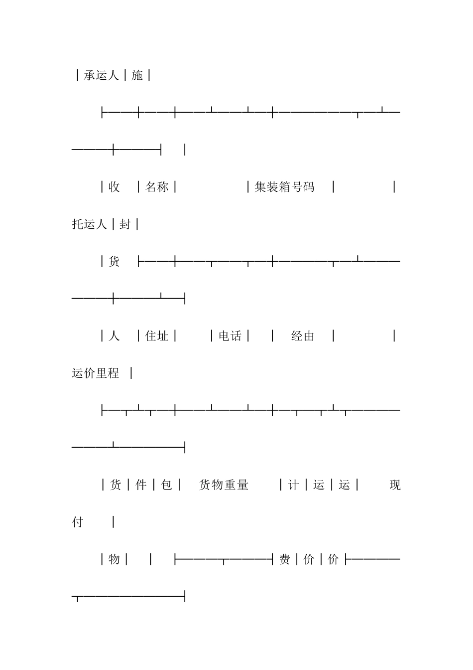 铁路货物运输单_第2页