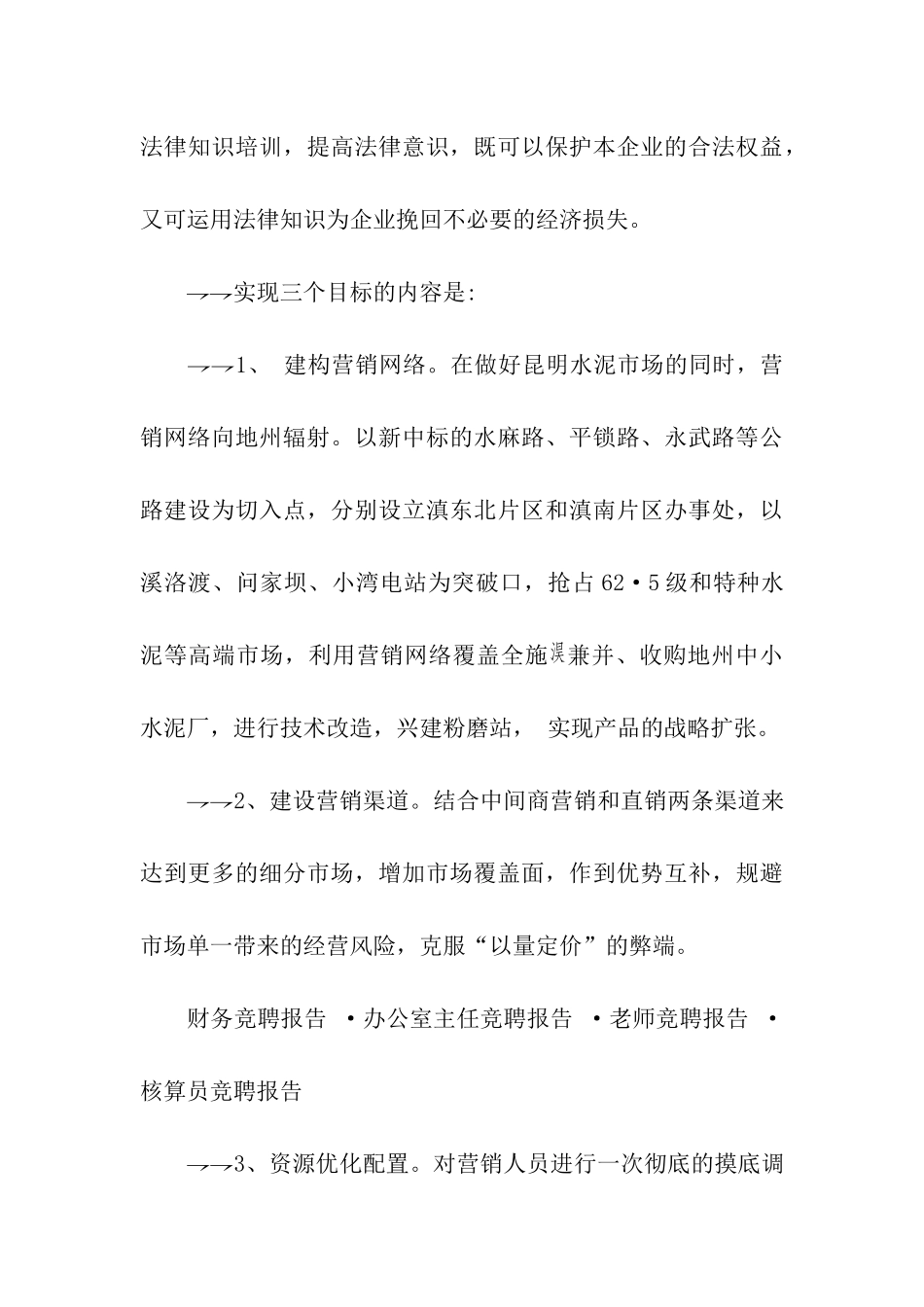 销售经理竞聘报告_第3页