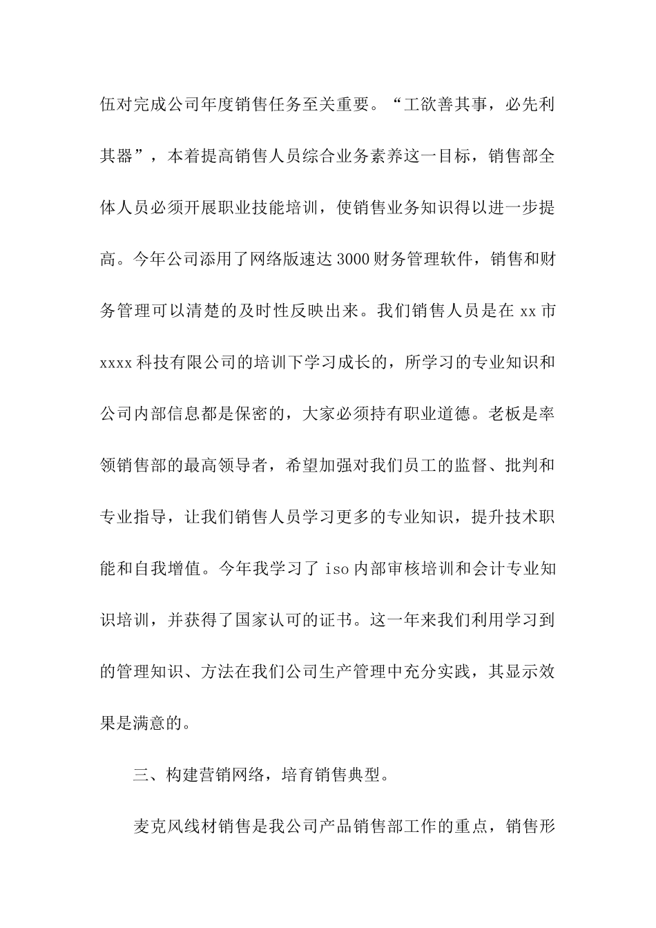 销售部2025年度工作总结_第2页