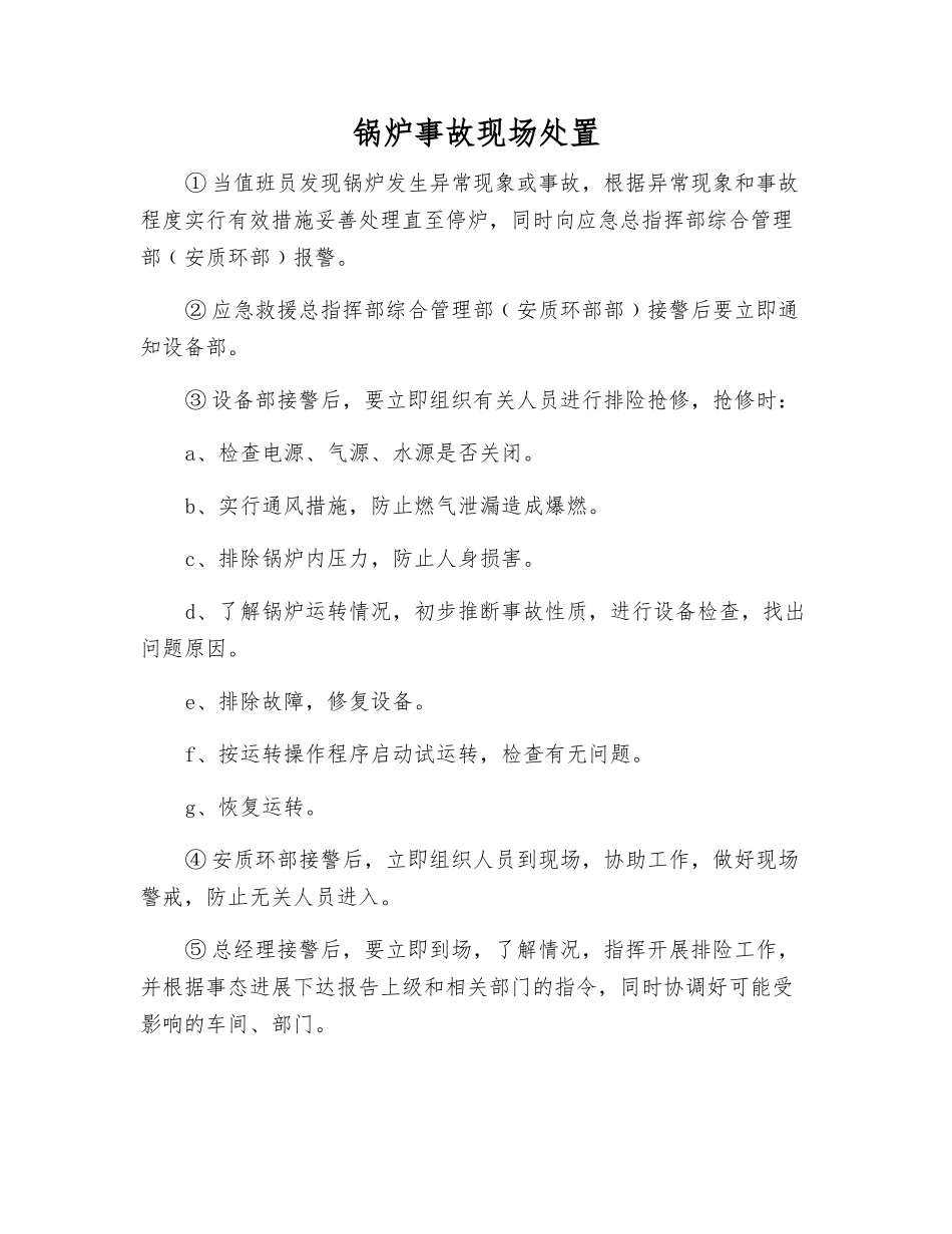 锅炉事故现场处置_第1页