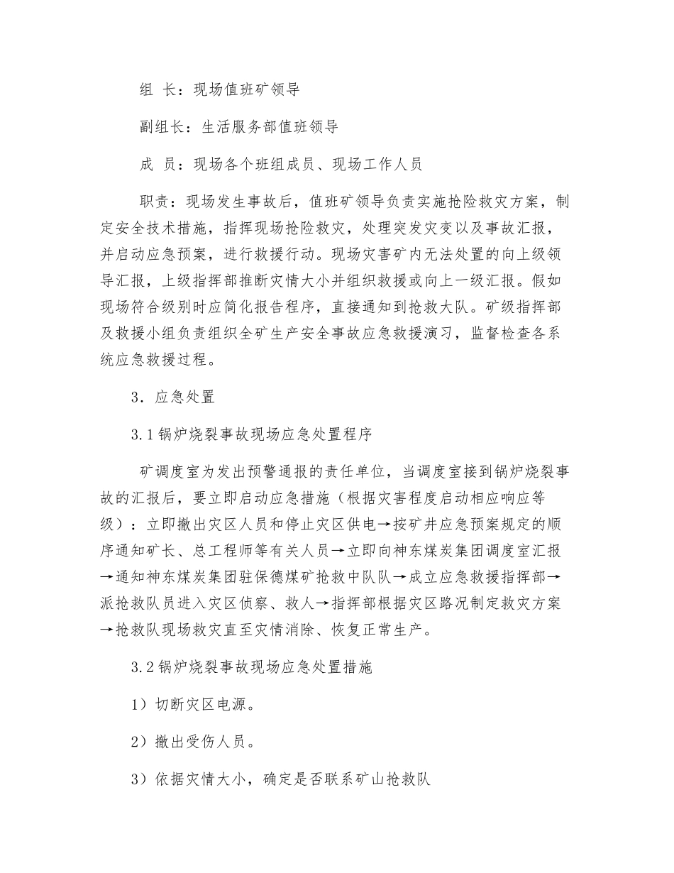 锅炉烧裂事故现场处置方案_第2页