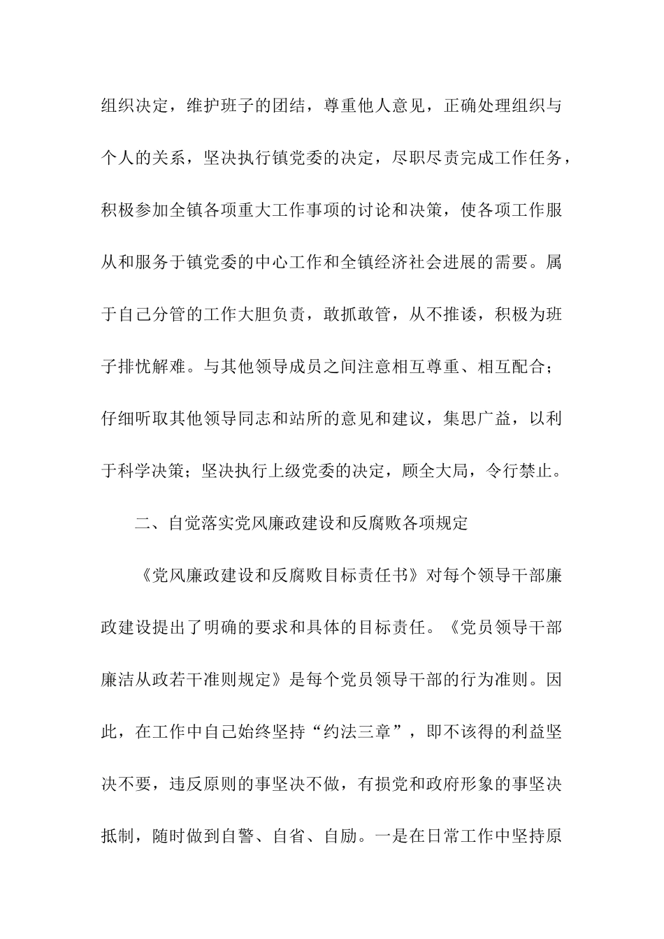 镇人大主席述职述廉述学报告_第3页