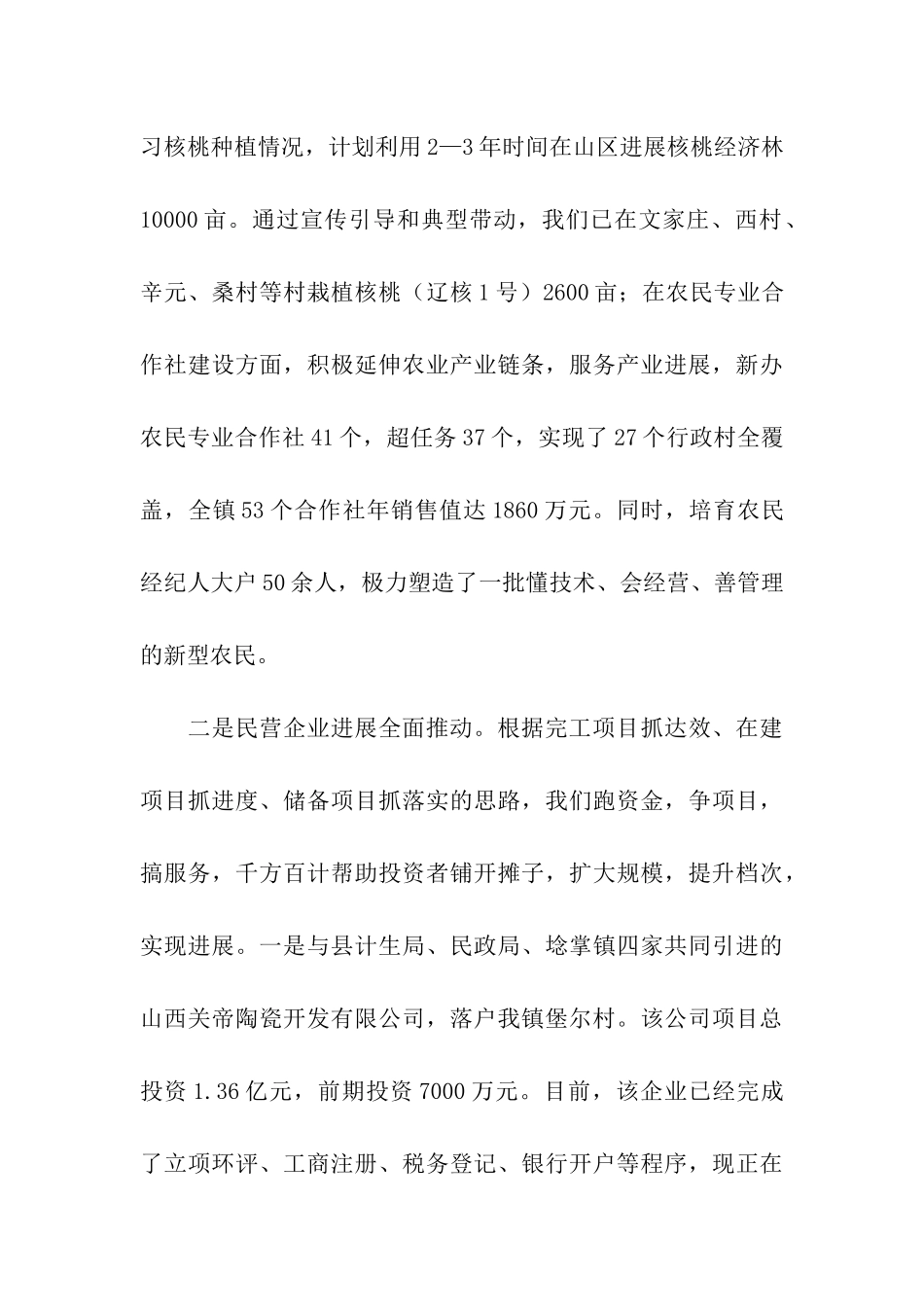 镇党委副书记2025年度述职述廉报告_第3页