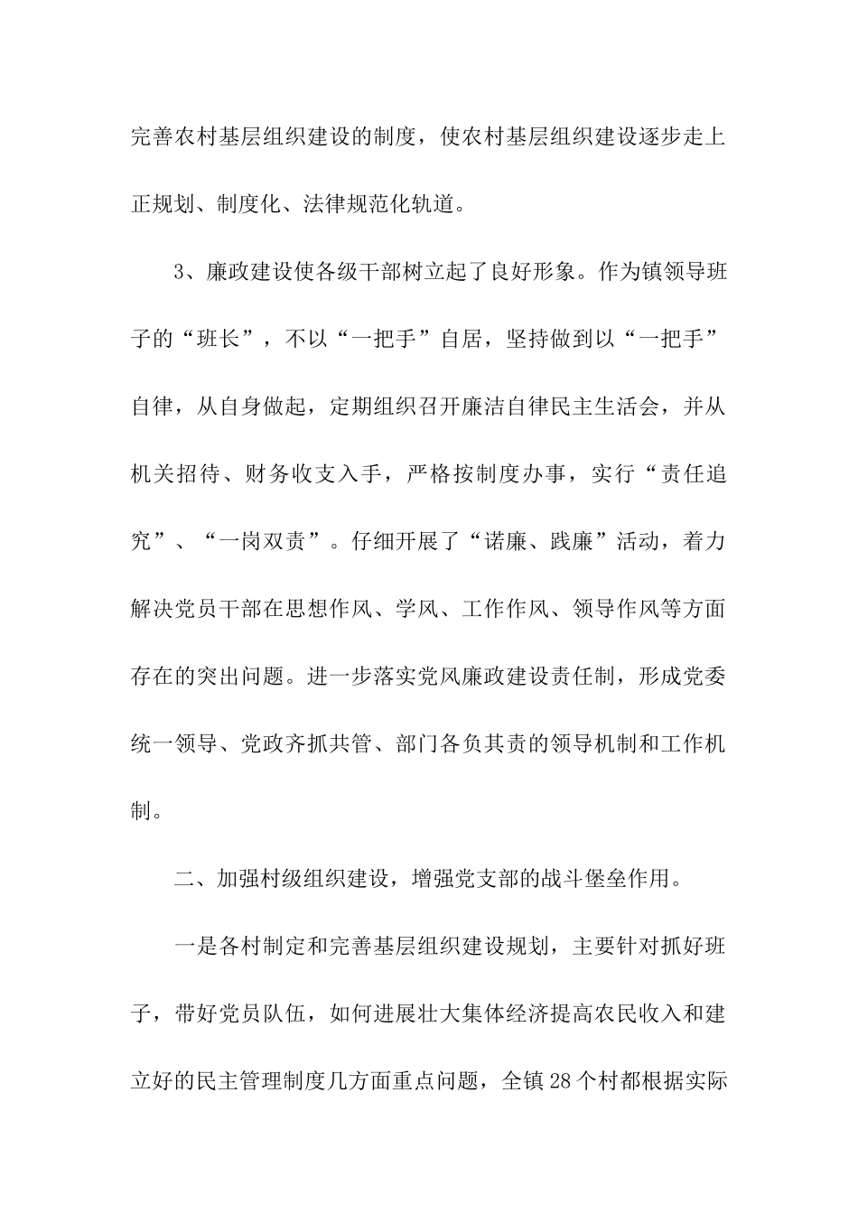 镇党委书记年度工作总结_第2页
